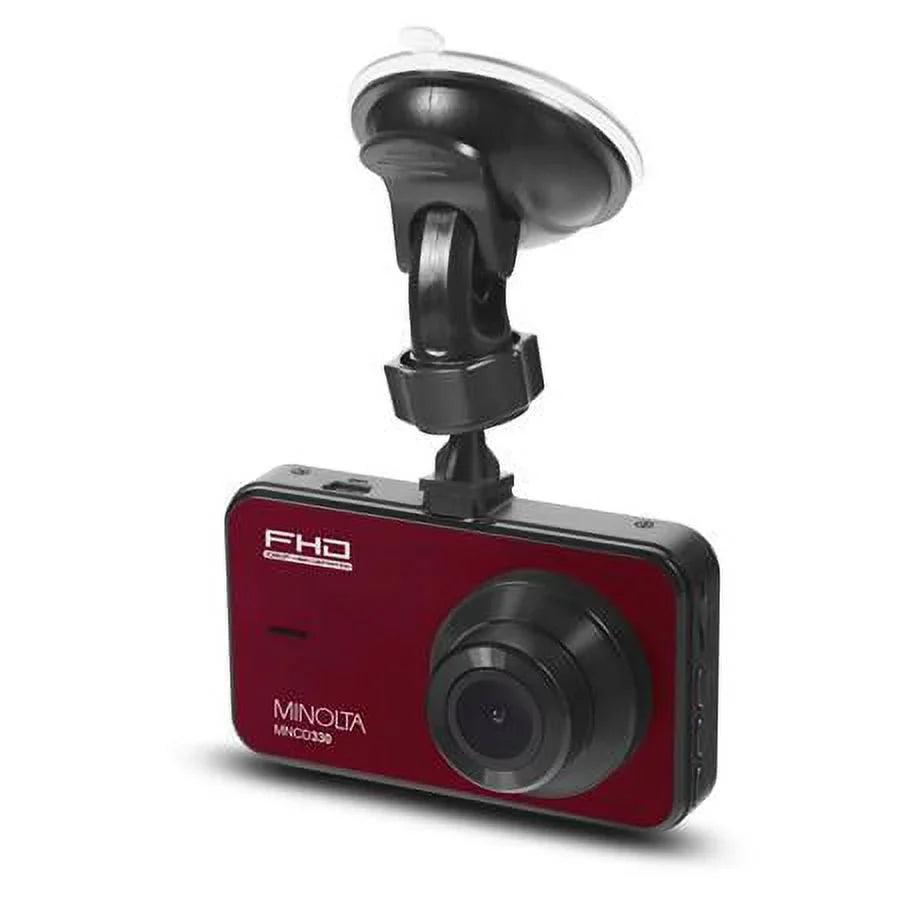 12MP HD 3.0" MNCD330 Full Dash LCD Red Camera, Screen