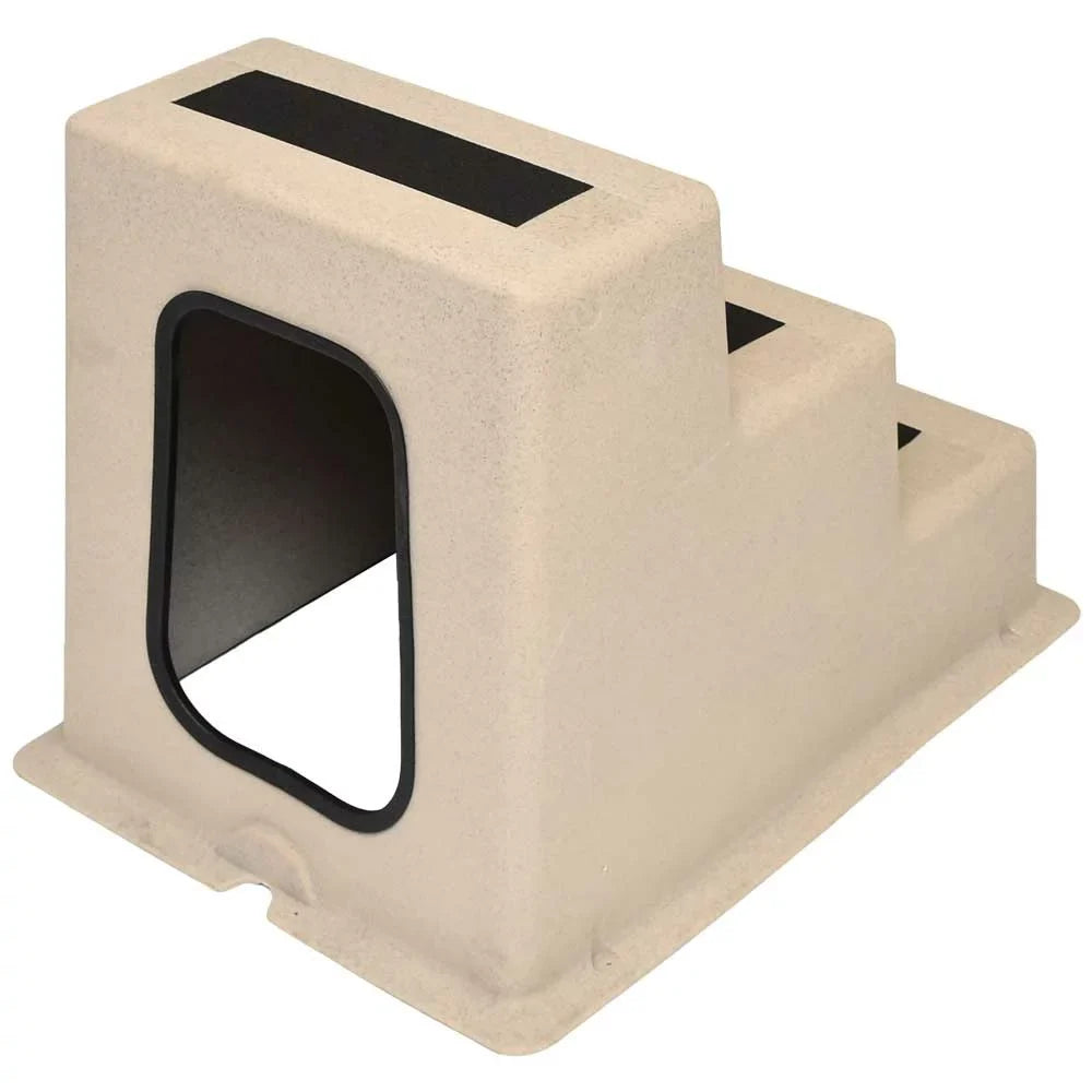 | Tread Step Dock Triple Sandstone Taylor Polyethylene Made 44300 Boat
