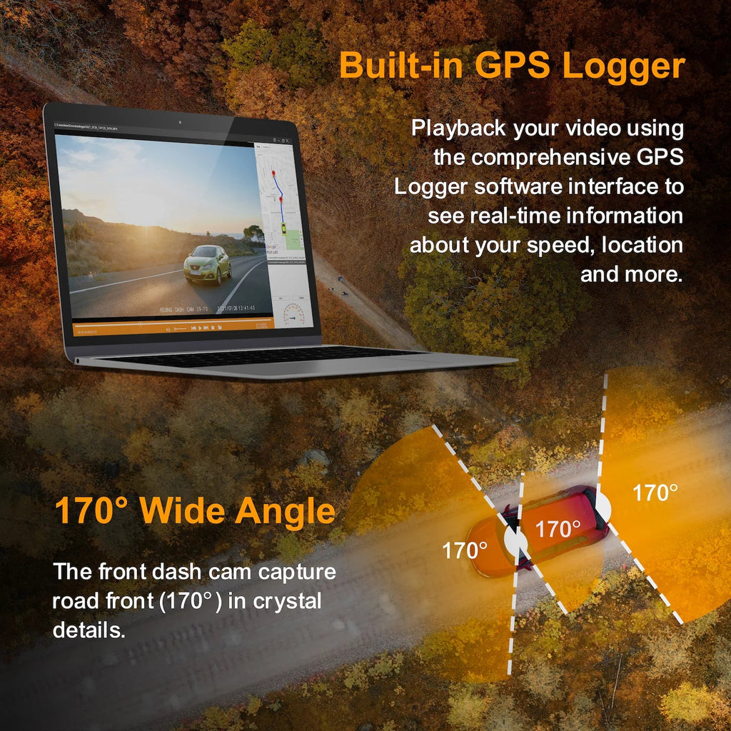 Smart 3-Channel Rexing Cam GPS with 1080p Mirror BSD Dash M3