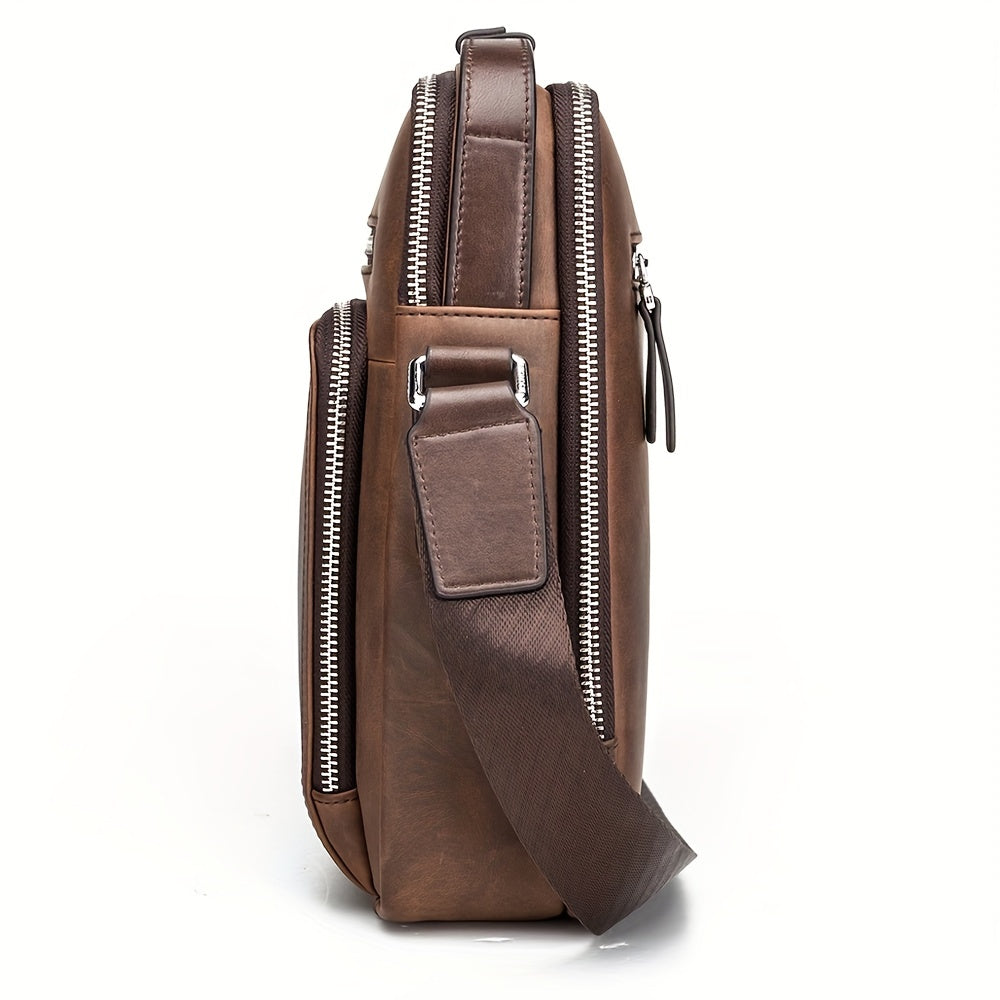 Designer DENIM Men‘s Genuine Casual Vintage Handbags N2333-1ZF MICHROE Shoulder Leather Cowhide Bag Crossbody Messenger Bag
