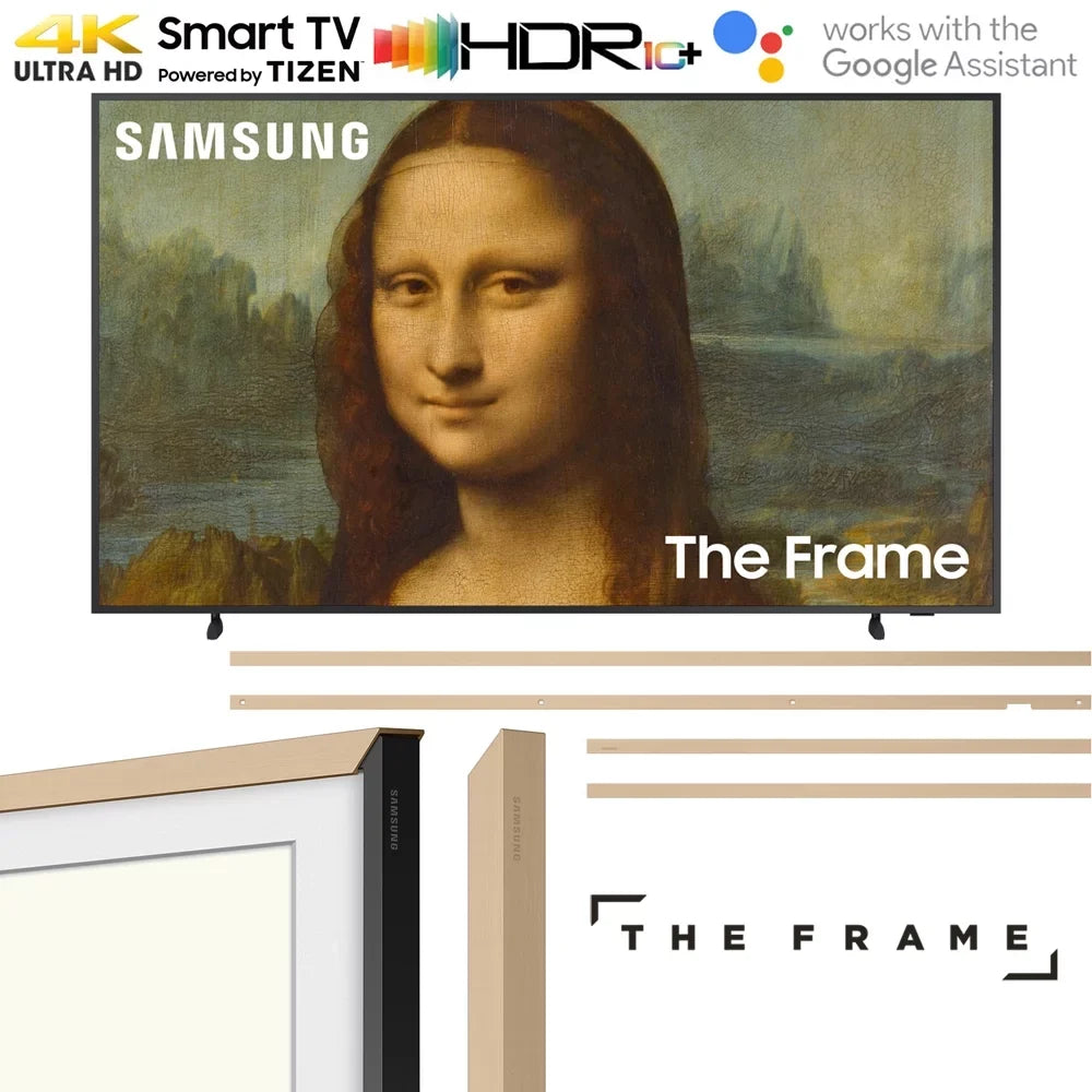 Customizable Bezel (2022) QN55LS03BA 4K HDR Modern Quantum 55 55" inch Smart Samsung Frame The QLED Samsung TV Beige UHD