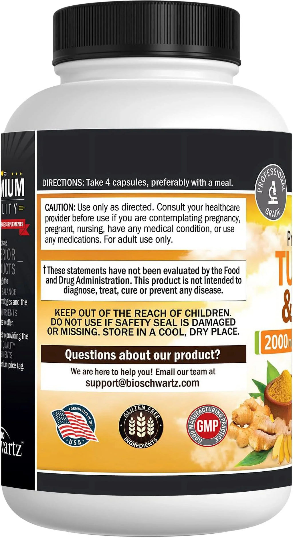 | and Ct BioSchwartz root with Max Absorption BioPerine Turmeric Potency and Ginger 160 |