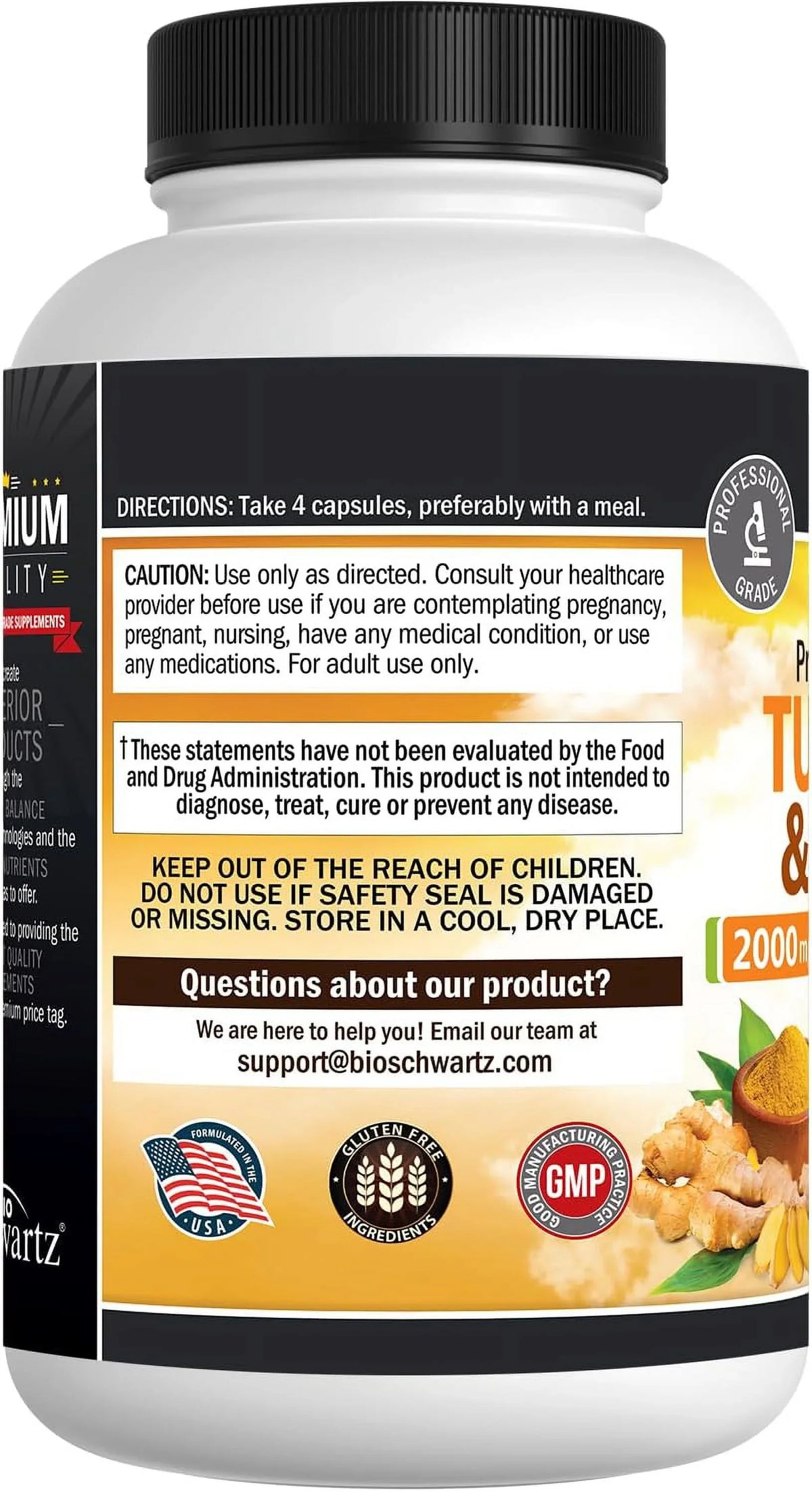 | and Ct BioSchwartz root with Max Absorption BioPerine Turmeric Potency and Ginger 160 |