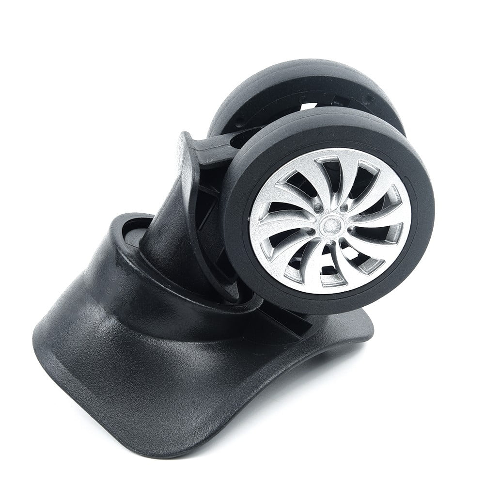 Set Universal Replacement Black Suitcase Wheels 4 Wheel Yuri Swivel Luggage