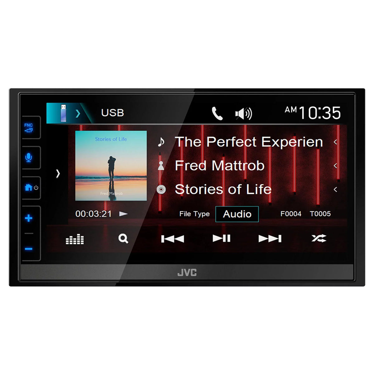 Digital 6.8" Apple Steering Interface KW-M780BT Android with Compatible Auto / Media JVC CarPlay Wheel Receiver, With