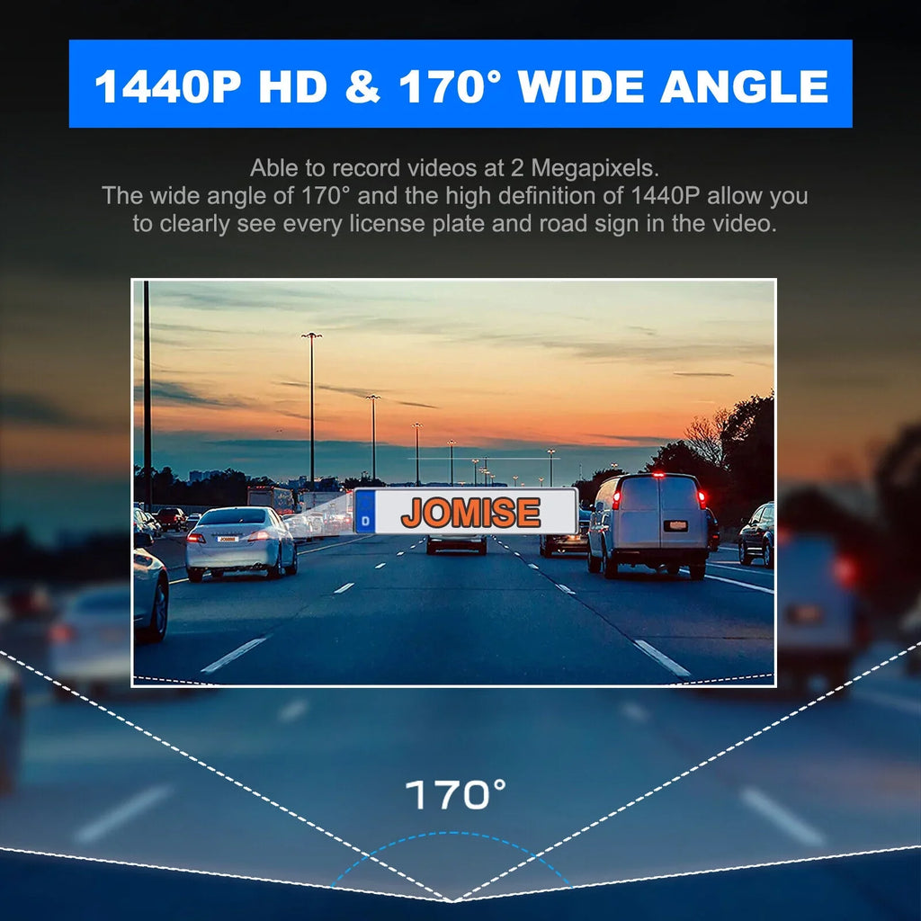 MAX Built-in Night Smart Cam 1440P Car VVCAR Dash Camera Vision 2K APP Loop WiFi A1-2K Recording Support G-Sensor 128G Control
