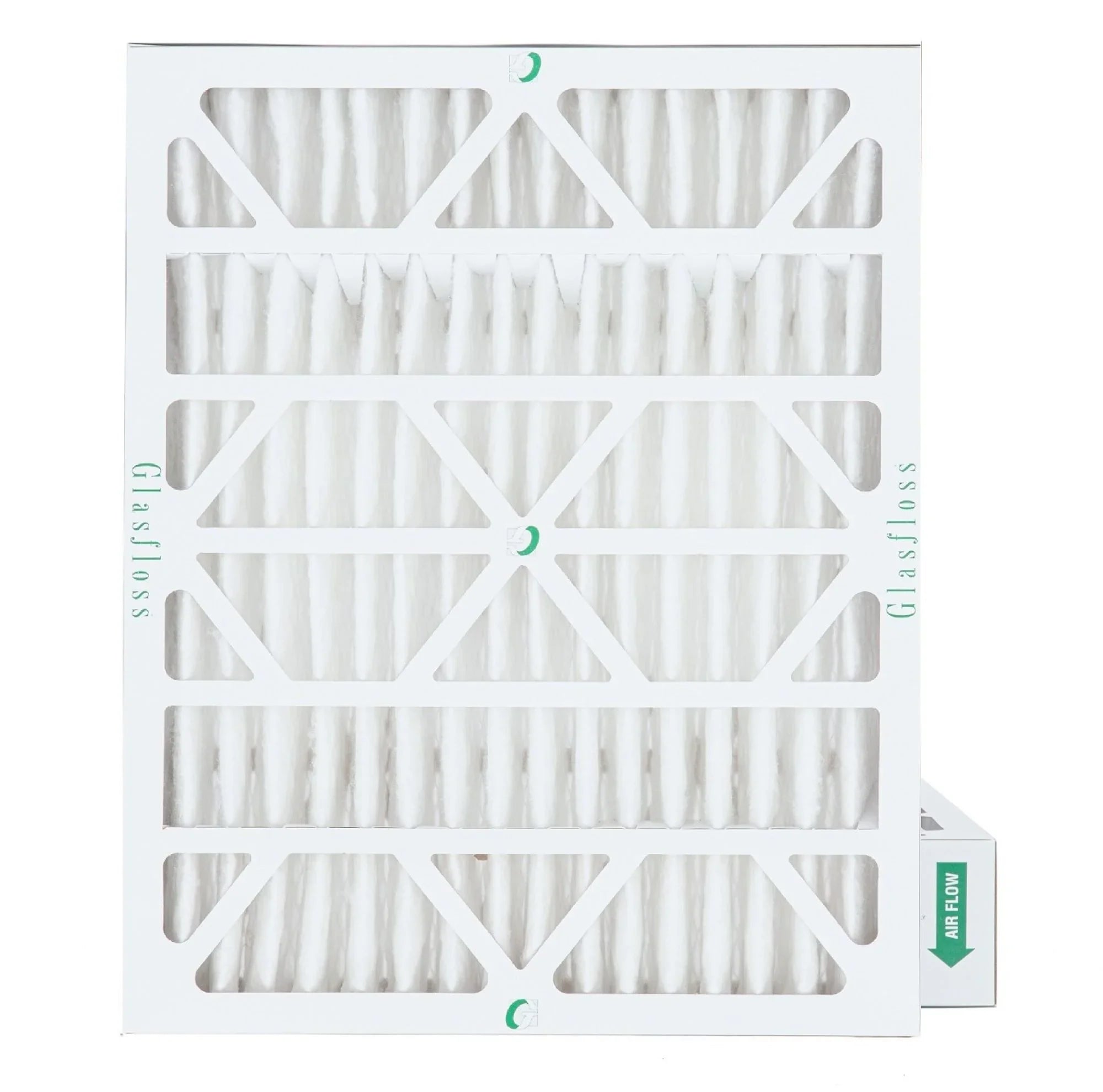 Glasfloss. 3-3/4 of 2 x MERV Pleated Size: 23-3/8 x Air Actual 4" Inch 19-3/8 20x24x4 Pack 13 by Filters