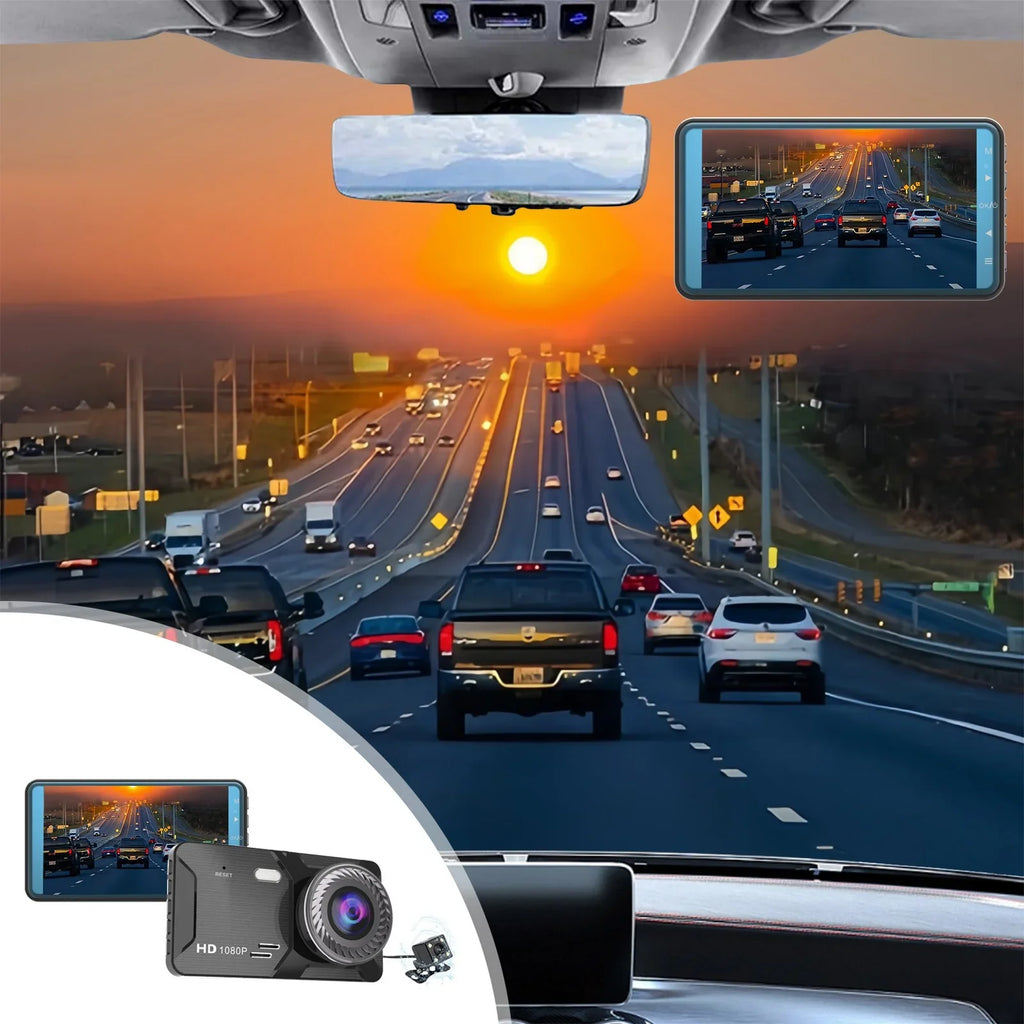 Two Night Channel Dash Car Cars Infrared IR Vision Front and Dual Dashcam, Night Loop Cam Way Camera for Rear Dash Sale!!! Monitor Hot with Camera Inside1080P Vision, Parking G-Sensor Recording 2