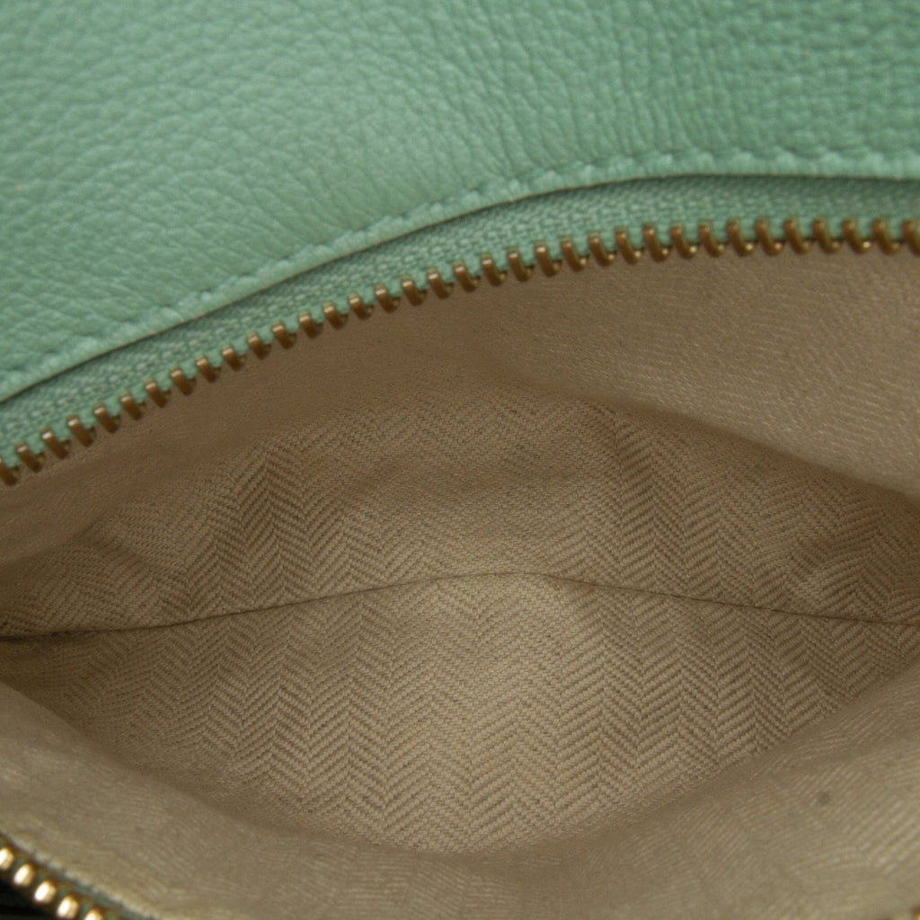 Satchel Puzzle Unisex LOEWE Leather Green Calf Pre-Owned (Good) Authenticated Medium