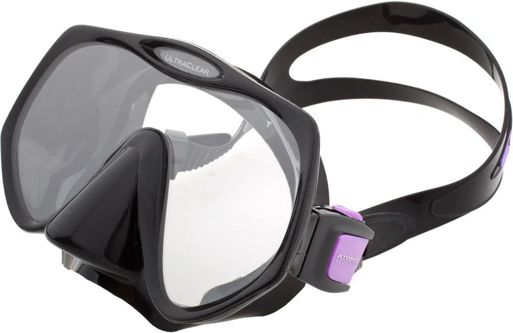 Frameless Medium Fit Aquatics Black/Purple, Diving Mask,