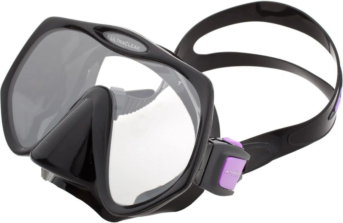 Frameless Medium Fit Aquatics Black/Purple, Diving Mask,