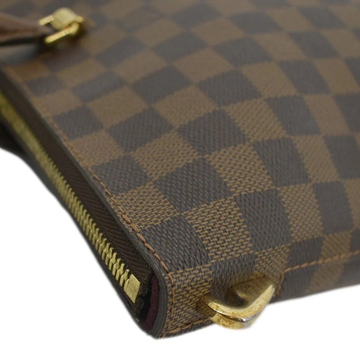 Tote Damier Brown VUITTON LOUIS Pre-owned Bag Belmont Ebene