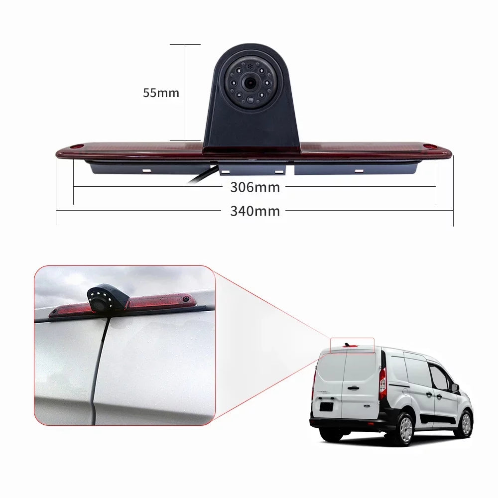 for Backup Camera 7in Monitor) (with Light Carevas LED Light Brake Sprinter/ Mercedes-Benz Parking Vans Crafter