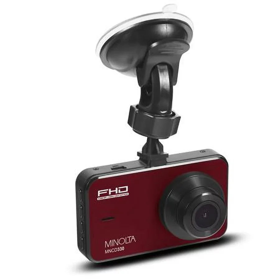 12MP HD 3.0" MNCD330 Full Dash LCD Red Camera, Screen