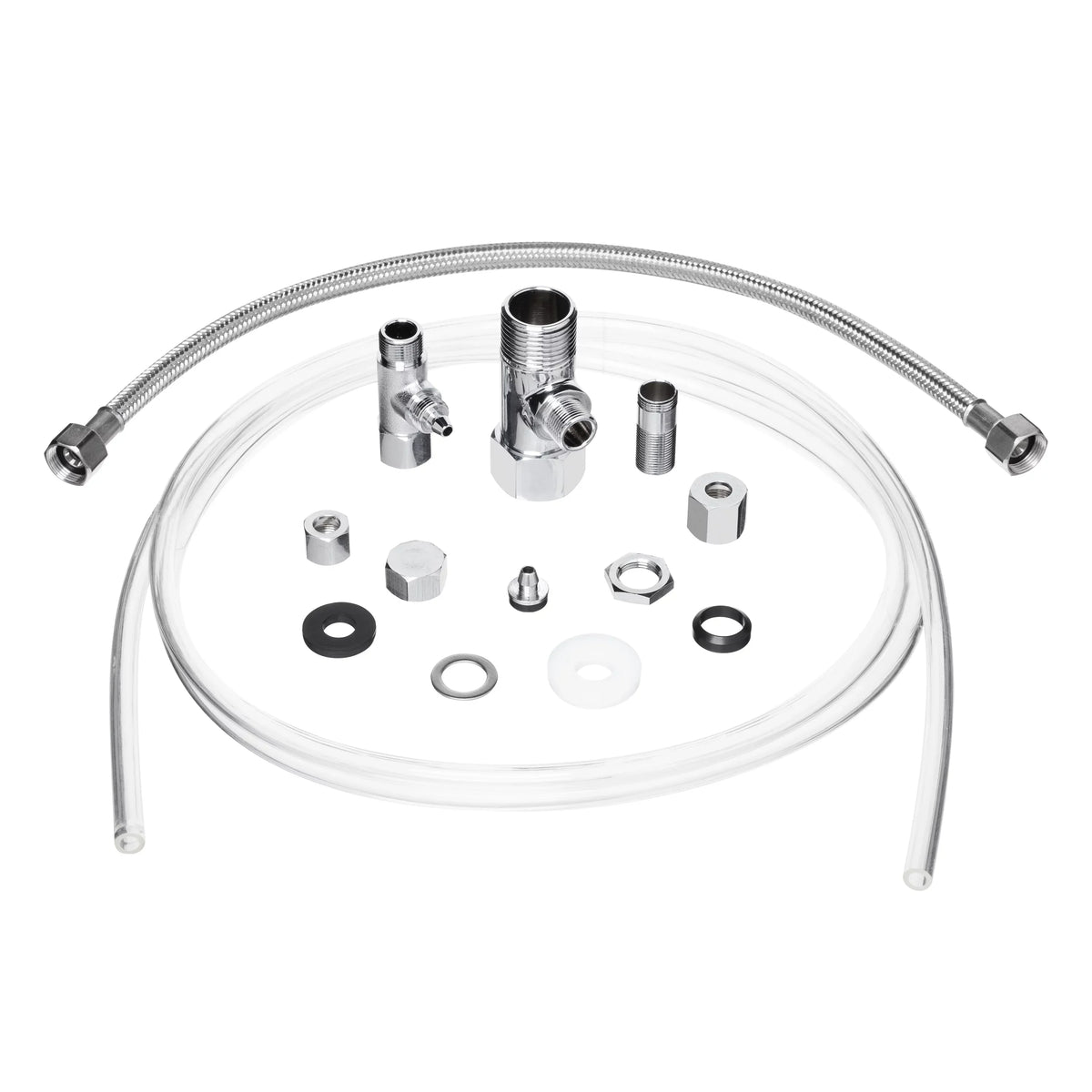 All Bidet Brondell Wand, Attachable Metal Temperature Dual in with Silver Adjustable Side-Mounted Spray