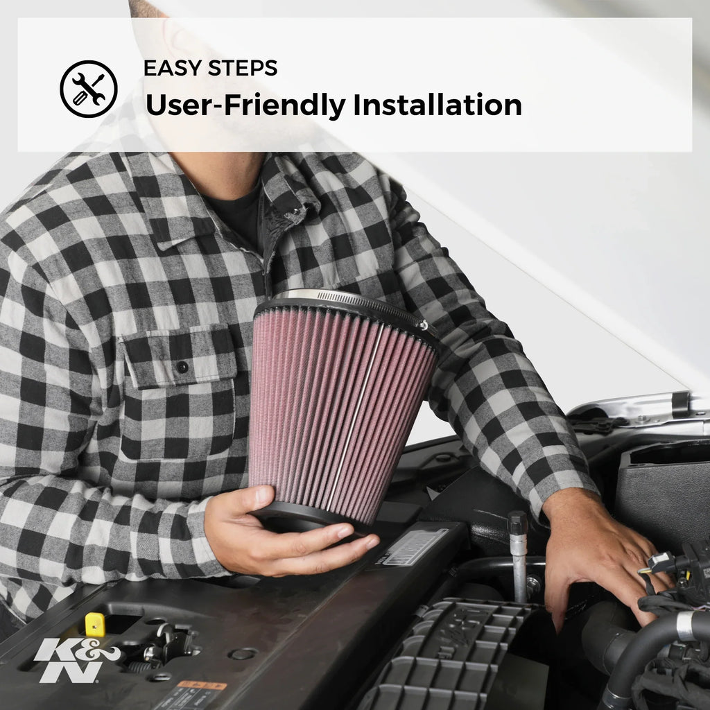 Performance, High Filter, Engine Filter: E-3322 Air K&N Premium, Washable, Duty: Heavy Industrial Replacement