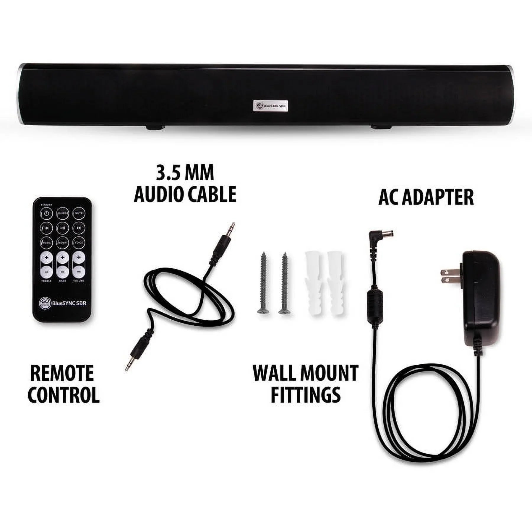 Mounting Bar Samsung with Works , Bluetooth With , More , Theater Sound GOgroove , 4K Home 2.1 HD Kit Wall TCL and & Smart - TVs , Sony Internal VIZIO Subwoofer Speaker &
