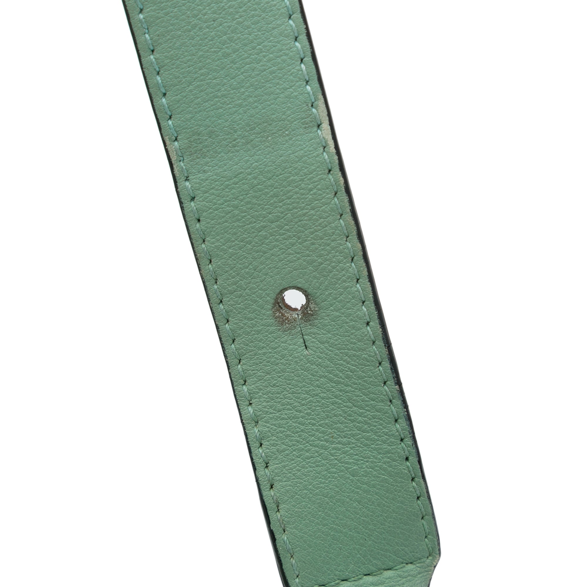 Satchel Puzzle Unisex LOEWE Leather Green Calf Pre-Owned (Good) Authenticated Medium