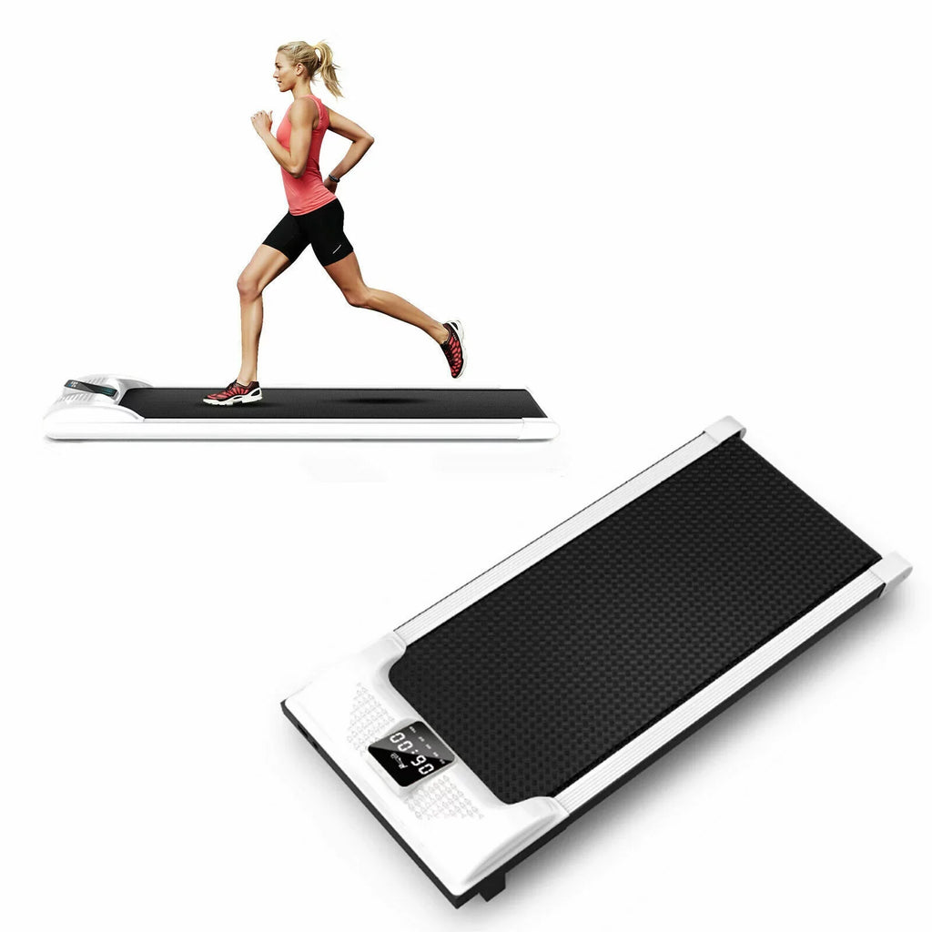 LED Under Portable Home Desk Loyalheartdy Treadmill Running Office Walking 1-6km/H Machine Jogging Pad for 0.65HP Display with Electric LED