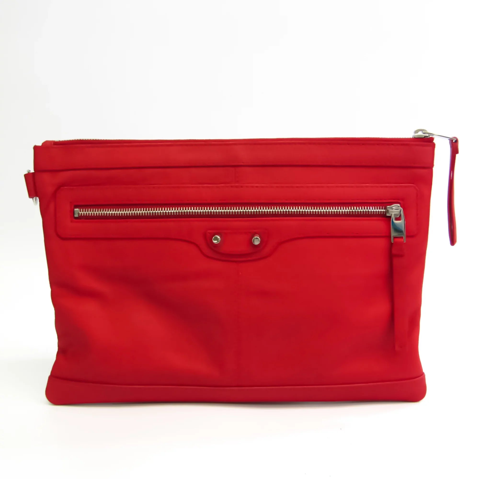 Red Clutch Bag Balenciaga Pre-Owned Leather Color 273022 (Good) Women's