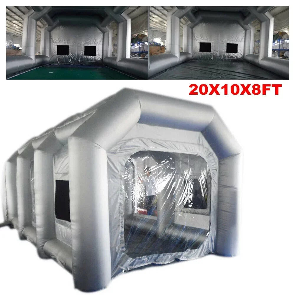 Mobile Inflatable 20x10x8 Paint Tent Spray Filter Booths Portable USA 2 System Car Booth CNCEST Paint FT