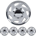 Style Ford Cover, 4 Chrome 16" Replica Hubcaps E-Series Cover, BDK Pieces Wheel