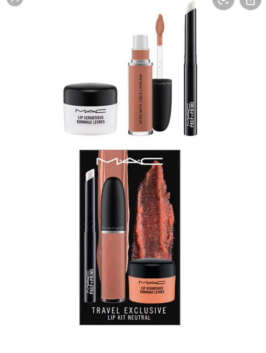 Kit Neutral MAC Lip Exclusive Travel