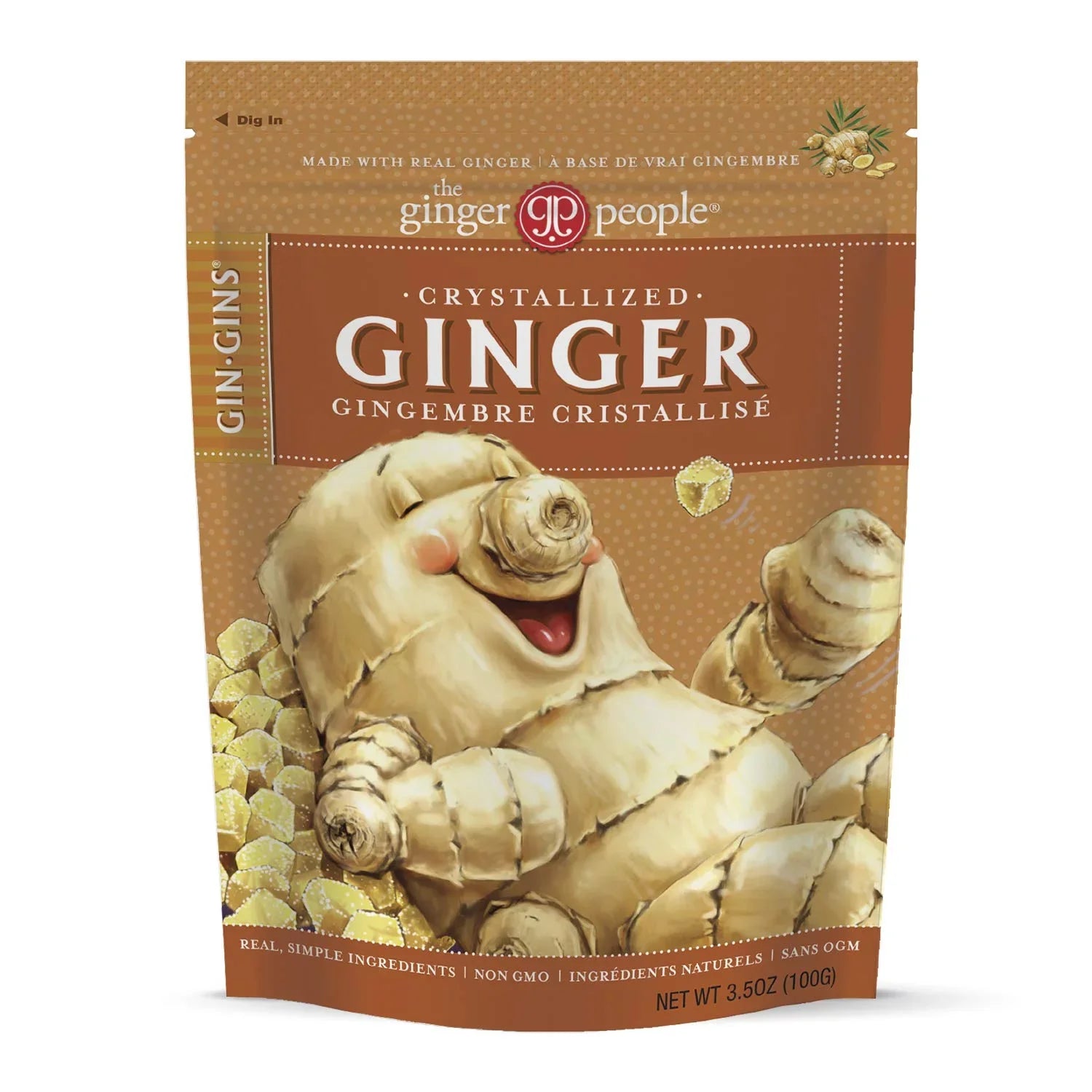Ginger People, Of The Gins Candy, (Pack Gin 12) 3.5 Ounce