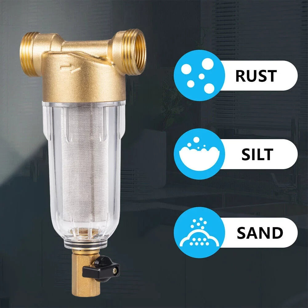 Water Water Pre-Filter Down House Filter 2X 50 System/whole Sediment Spin Micron