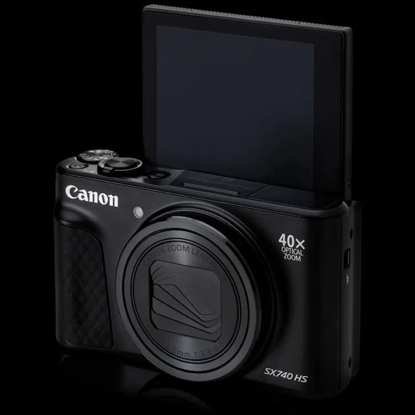 Black 20.3 Compact PowerShot Camera, SX740 HS Megapixel Canon