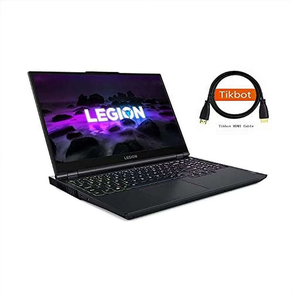Laptop, 15 Backlight, RAM PCIe Lenovo Phantom IPS SSD 32GB 15.6" , 10H, Blue, AMD 165Hz GeForce 5800H,NVIDIA FHD RTX 512GB Legion 5 Display, 3050Ti,RGB HDMI Ryzen 300nits Gaming +Tikbot Windows 7