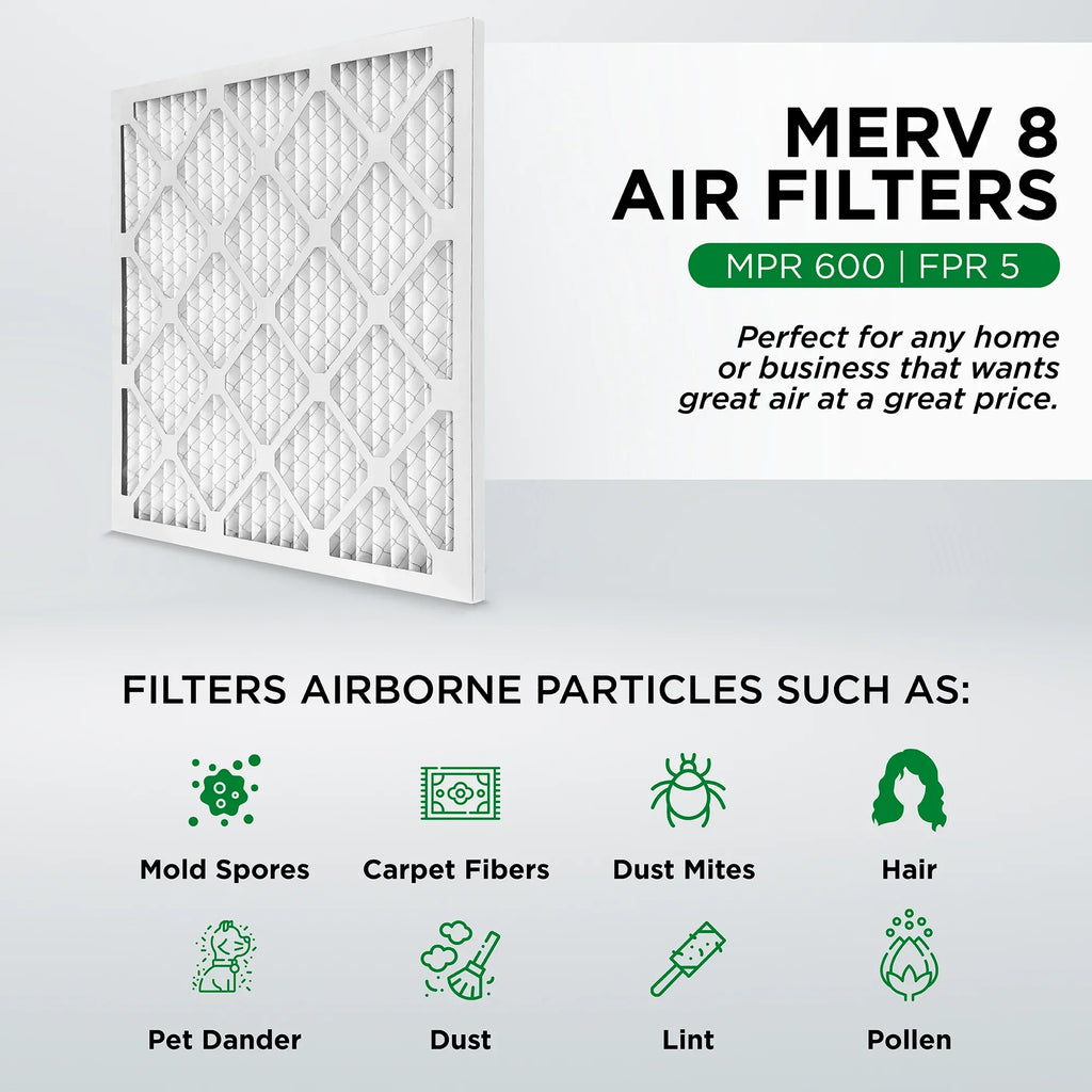 x 13.75 MERV 13.75 Pleated 0.75 Size: Inches) Quantity Air AC 6. Furnace (Actual Pamlico Filters. x 8 Air 14x14x1