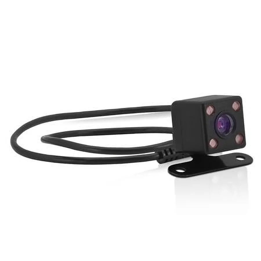 and Recording, Camera HD Black Rear MNCD245T Screen Full 3-Channel 2.45" Dash LCD Front with View
