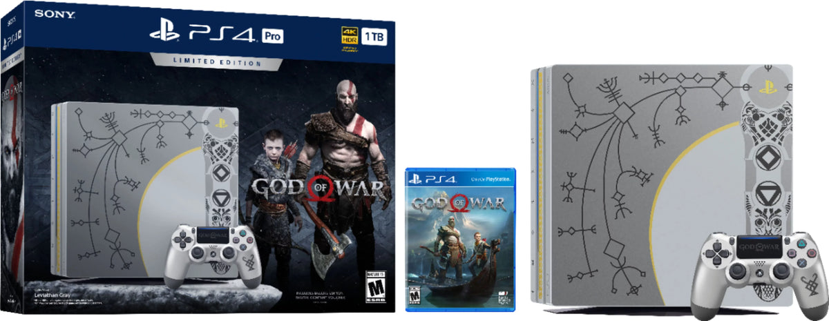 1TB Pro CUH-7115B Bundle, Sony 4 God of PlayStation Used War