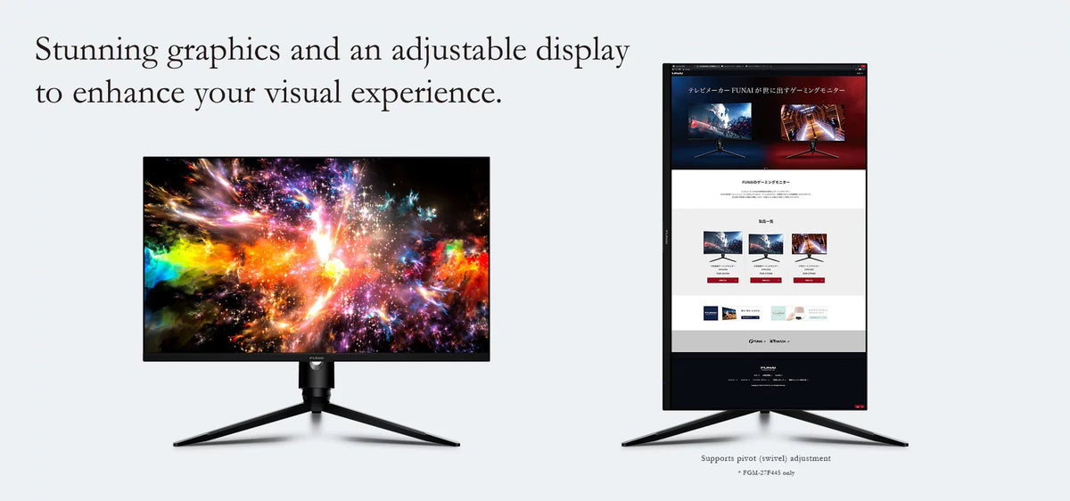 1ms, HDR, Enabled 27" Premium FHD Monitor Gaming AMD (FGM-27F445) 240Hz, Funai FreeSync™ VA,