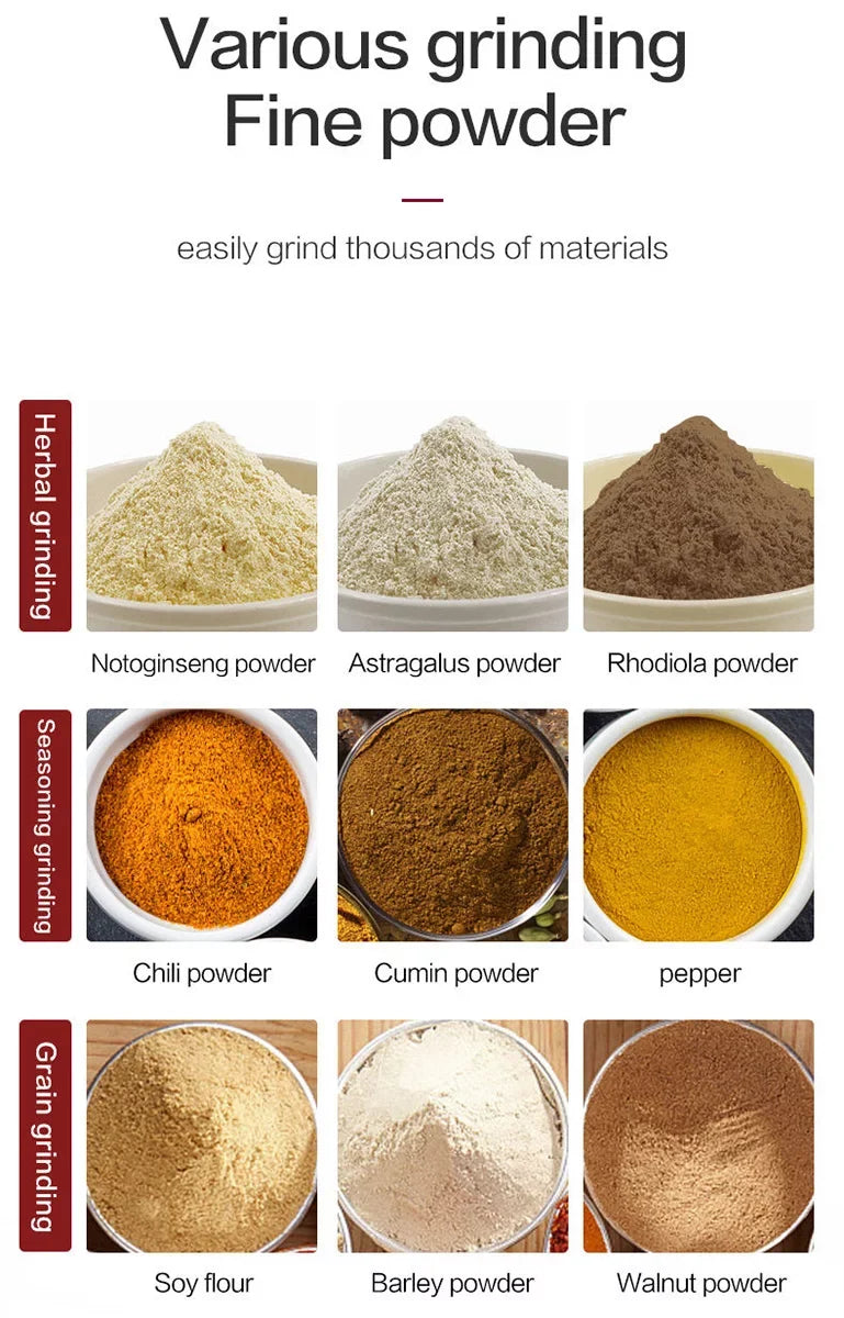 Mill Mini INTSUPERMAI Grinding Machine Flour Spices Electric Grain