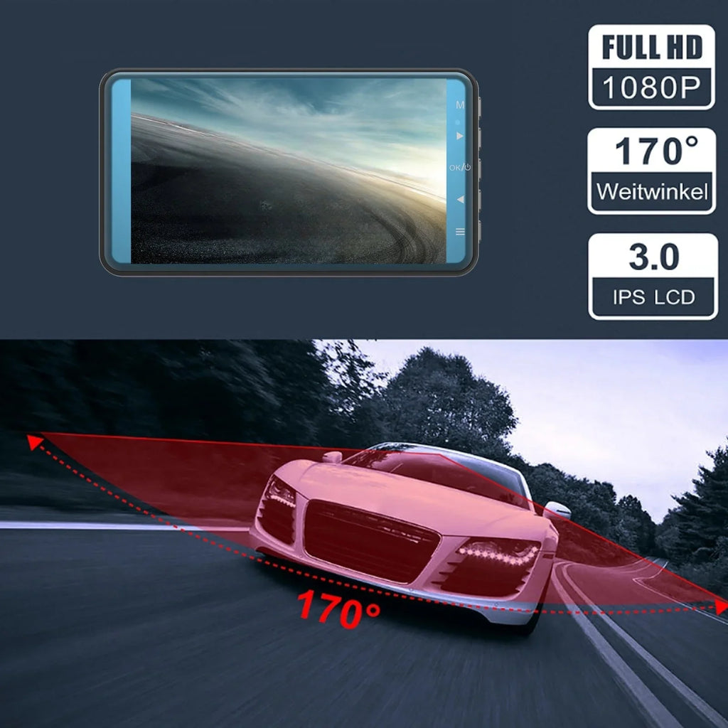 Two Night Channel Dash Car Cars Infrared IR Vision Front and Dual Dashcam, Night Loop Cam Way Camera for Rear Dash Sale!!! Monitor Hot with Camera Inside1080P Vision, Parking G-Sensor Recording 2