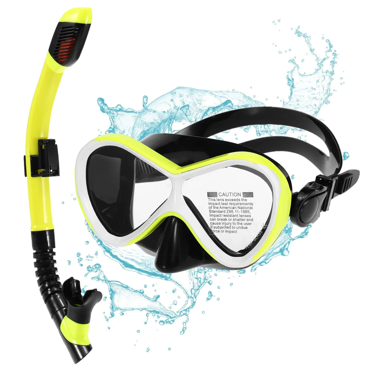 Set Goggles Swimming for Snorkel -fog Tube Professional Snorkel with Dry Goggles