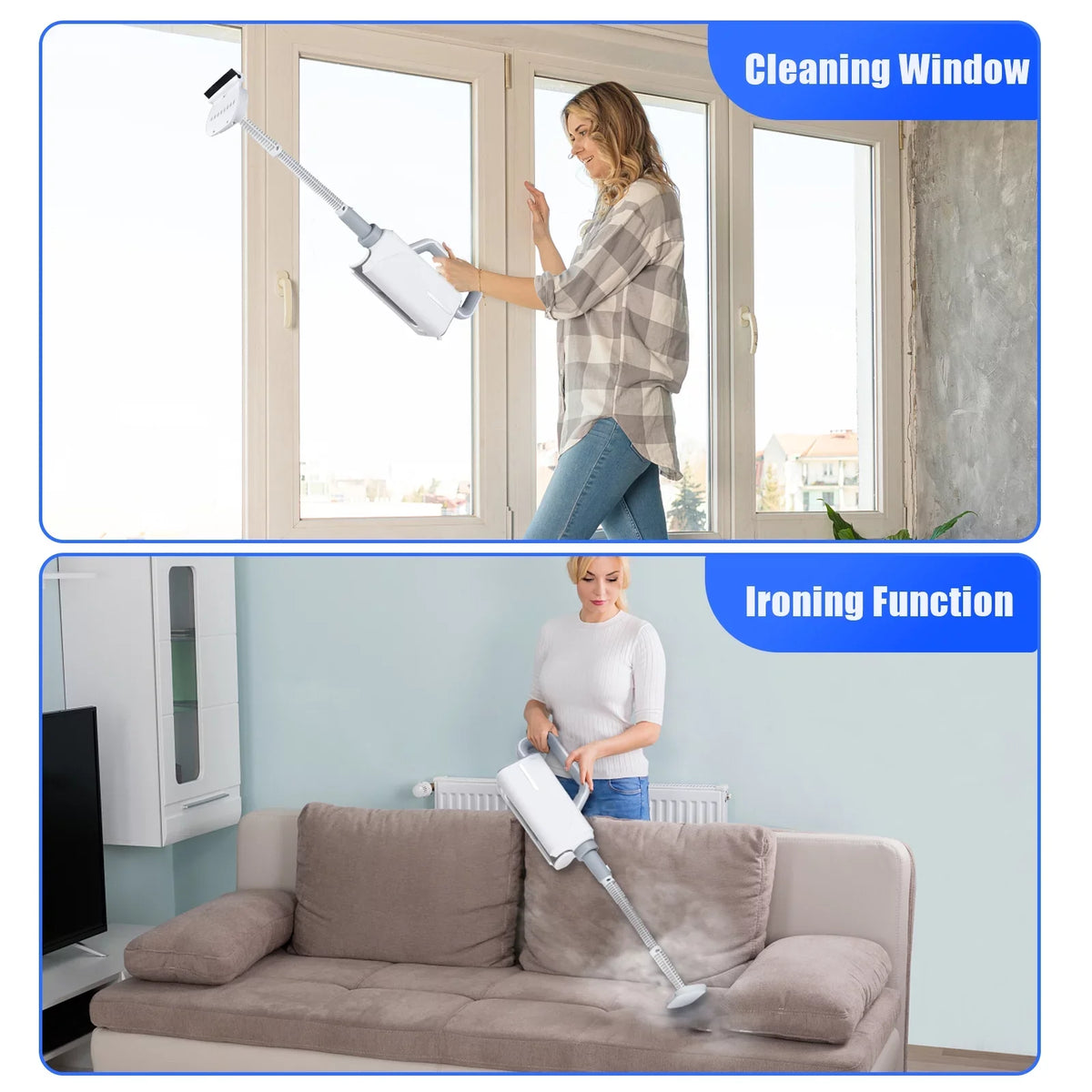 Mop Clothes Floor 370ml WaterWindow HeadFloor mop, Clothes 3 370ml Spirastell Electric Cleaner Steamer Water2-levelWith Cleaner 3 Brush2-levelHandheld