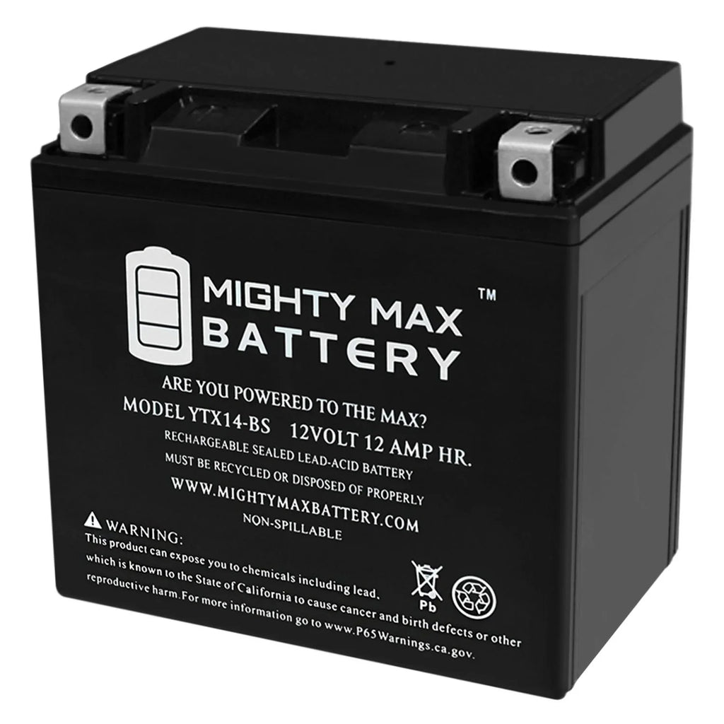 TRX for HONDA YTX14-BS 300 Rancher Battery Foreman Replacement Rubicon