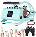 Baking Tumblers with Press Press Time Machine, Machine, Setting,Green Heating Tumbler Mugs, Heat Temperature Straight 20OZ Cup Sublimation Transfer Print DIY for Mug