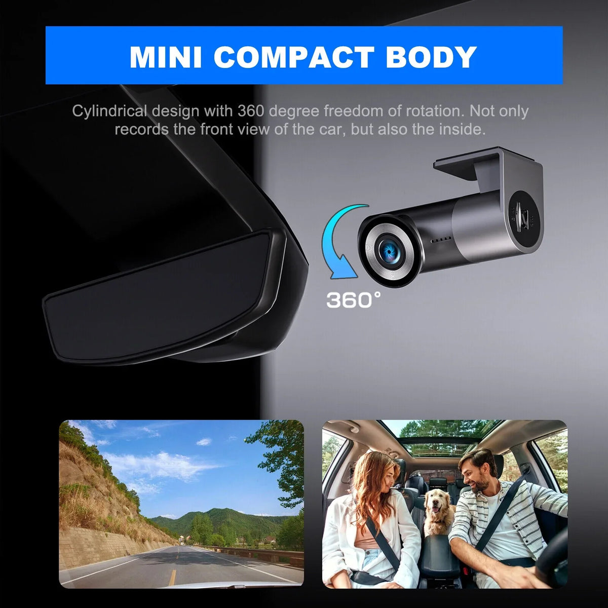 MAX Built-in Night Smart Cam 1440P Car VVCAR Dash Camera Vision 2K APP Loop WiFi A1-2K Recording Support G-Sensor 128G Control