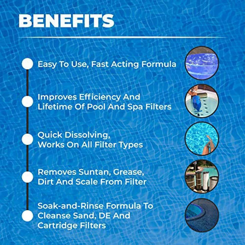 Use can Filter Cleaner Cleaning Enjoy HotTub so Solution Cleaner Easy Leisure Cleaner Filter for Time to You and Jacuzzi Cartridges. AquaDoc Soak. MAV Your Tub Soak Spa Filter Hot 32oz Spa &