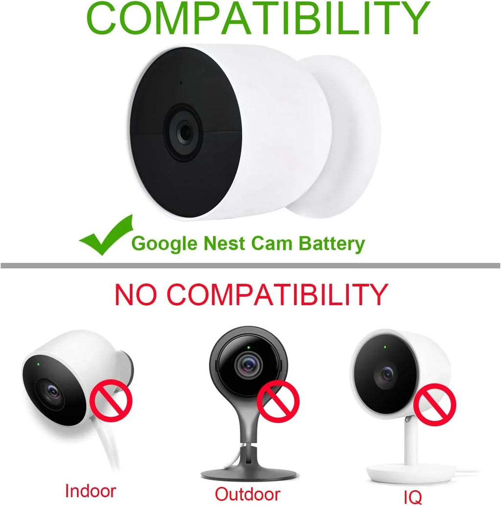WOFTD ft/2m Nest 6 Google Cable - for Power Charging Cord Cam Only, (y) Weatherproof