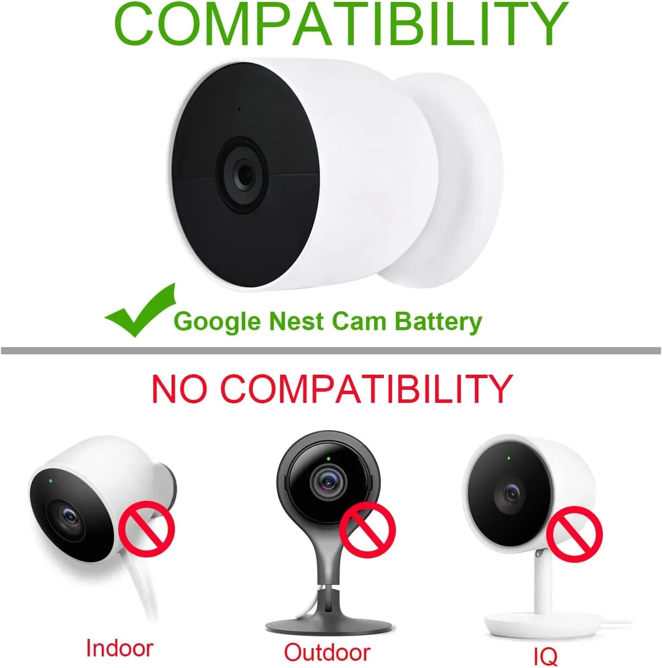 WOFTD ft/2m Nest 6 Google Cable - for Power Charging Cord Cam Only, (y) Weatherproof