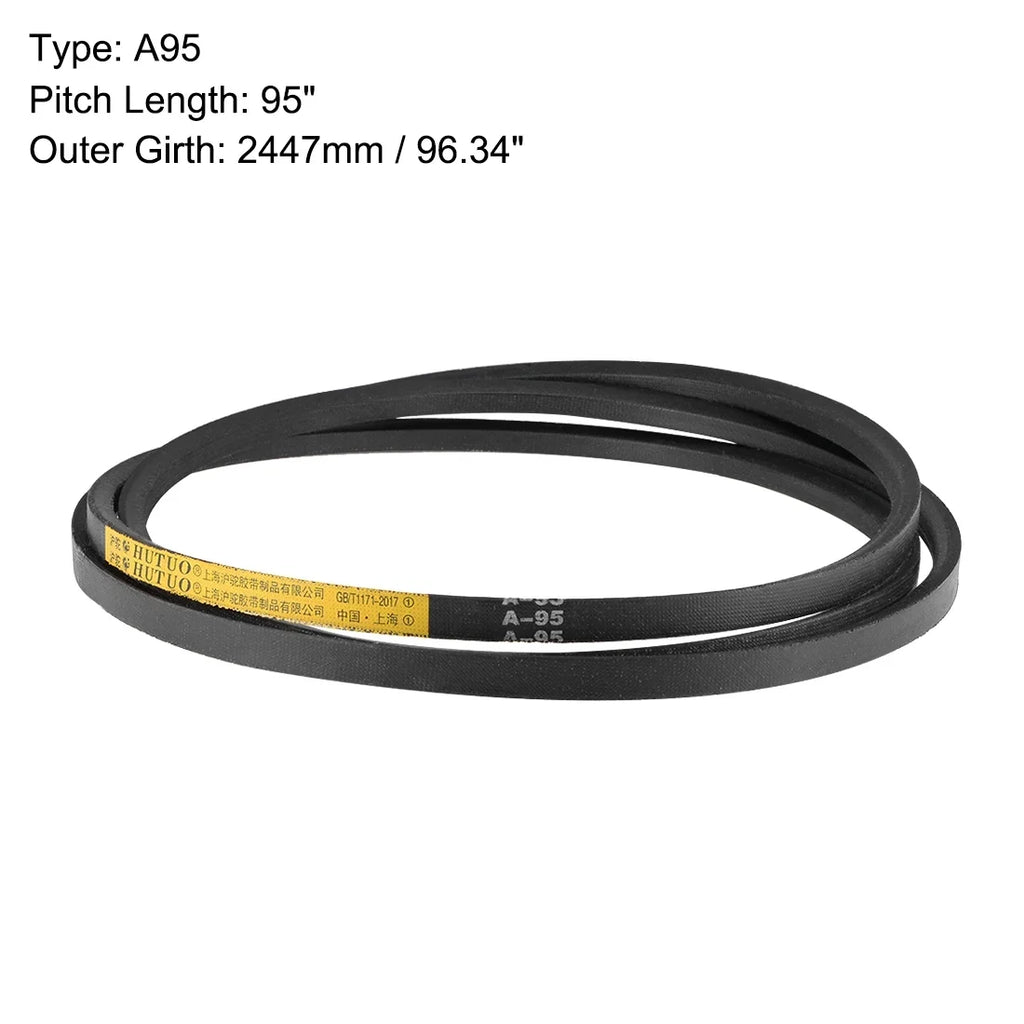 A-Section V-Belts A95 Belt Mid-Perimeter, 95" Drive 2pcs Rubber