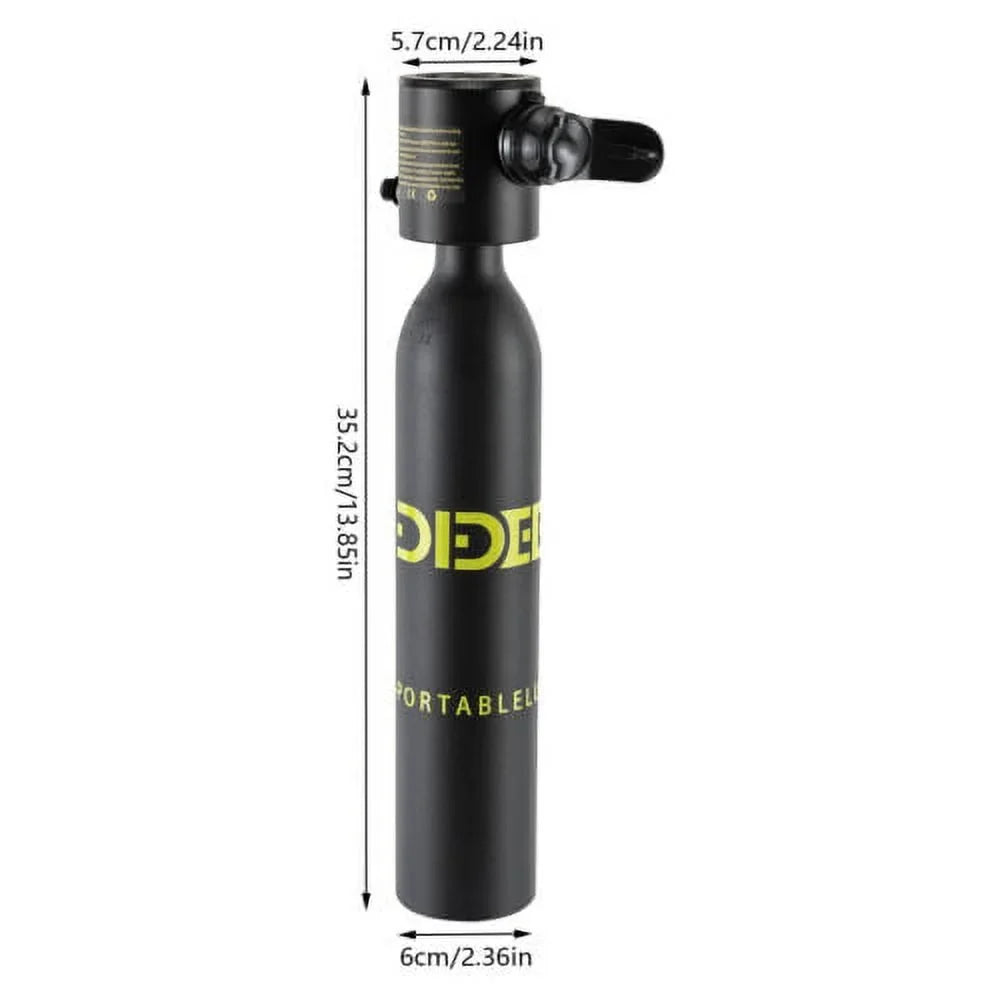 Diving Oxygen Underwater Dive Scuba Set 0.13gal Cylinder Breath Device Tank Mini