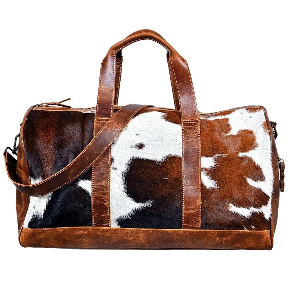 Duffel ADBGS174BRW Western Handbag Darling Purse AD Bag Hair Genuine Women On American Leather