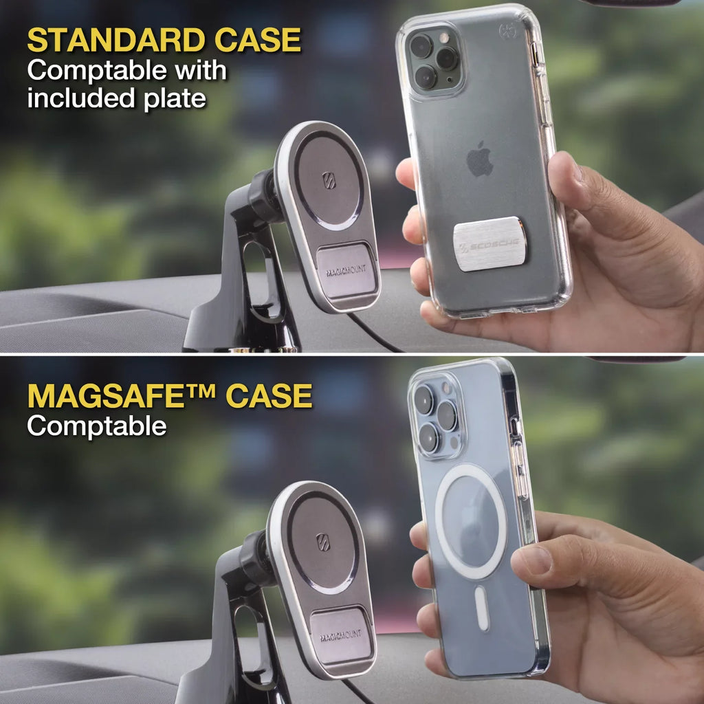 Dash/Vent Mount Magnetic Galaxy Charging W/ MagSafe MPQ5DV-SP1 Compatible Scosche Wireless iPhone,