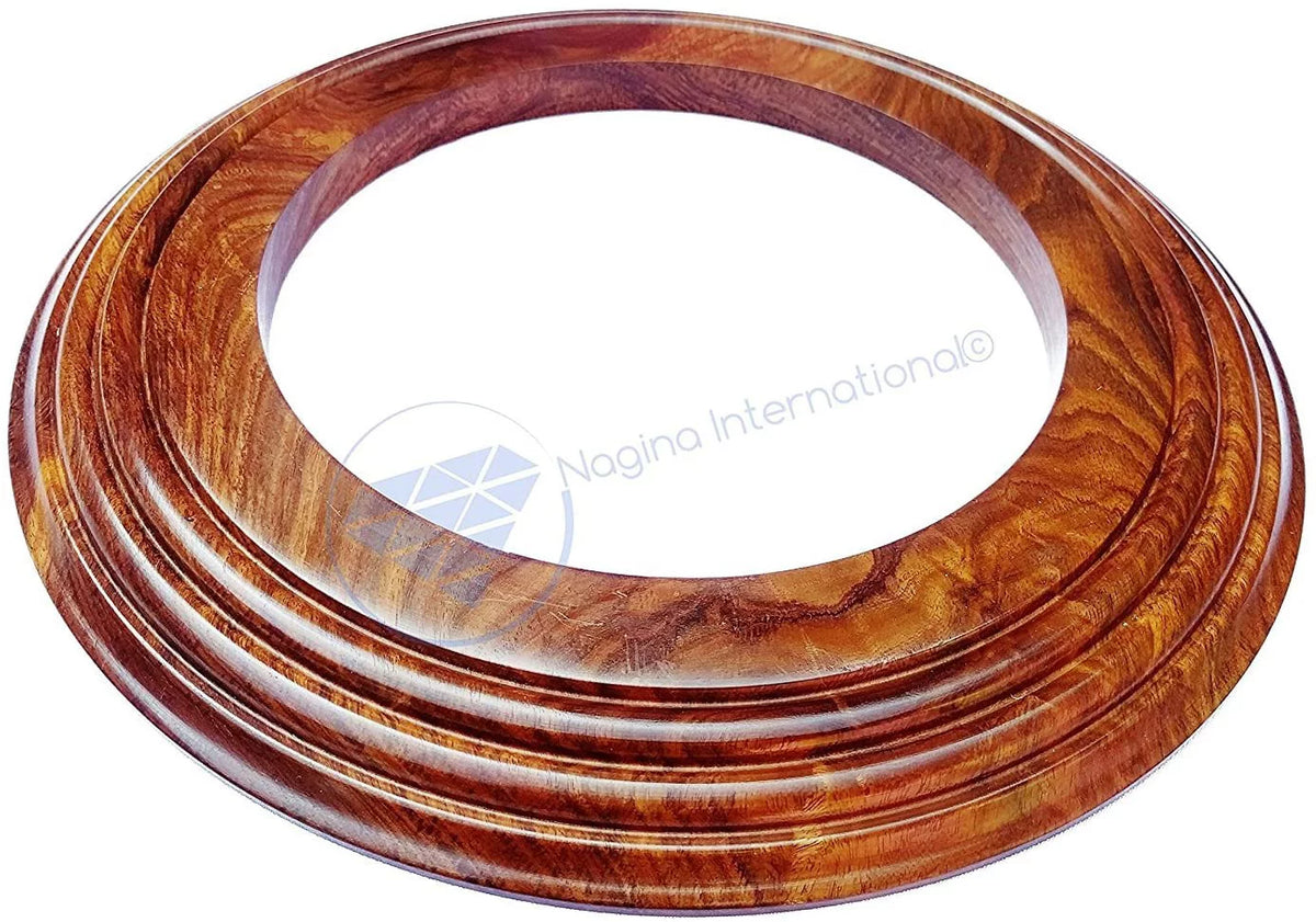 | Solid Base Inches) Frame Handcrafted (16 International Hardwood Wooden Nagina Polished